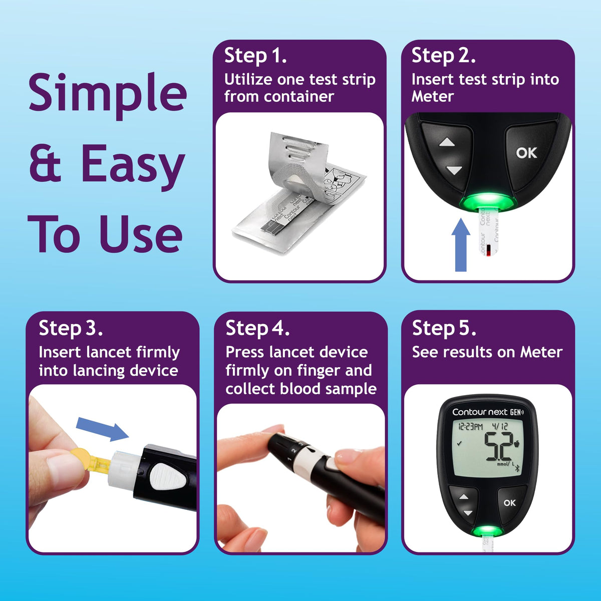 Blood Glucose Test Strips 85 Count V812223