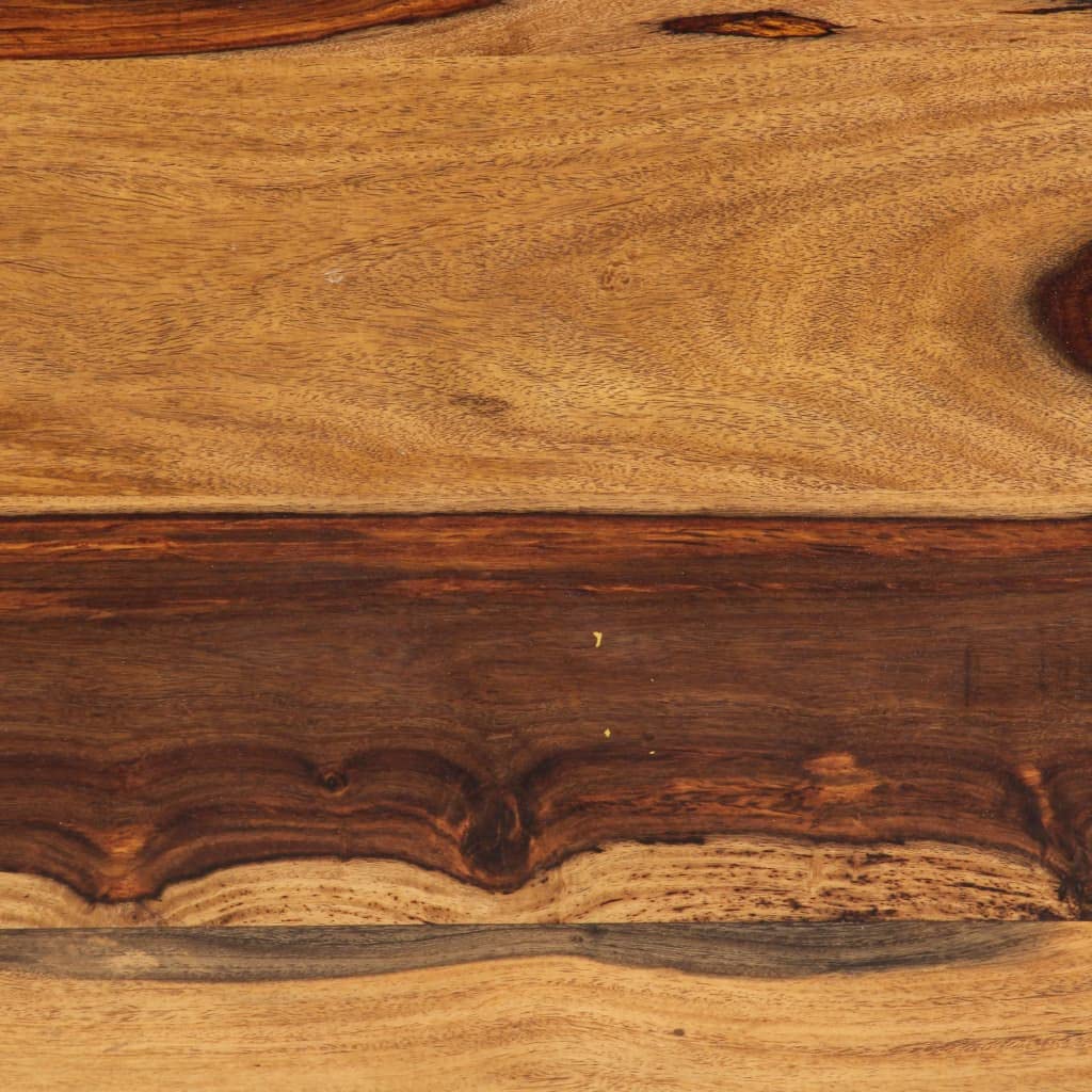 Solid Sheesham Wood Coffee Table with Steel Legs A642314