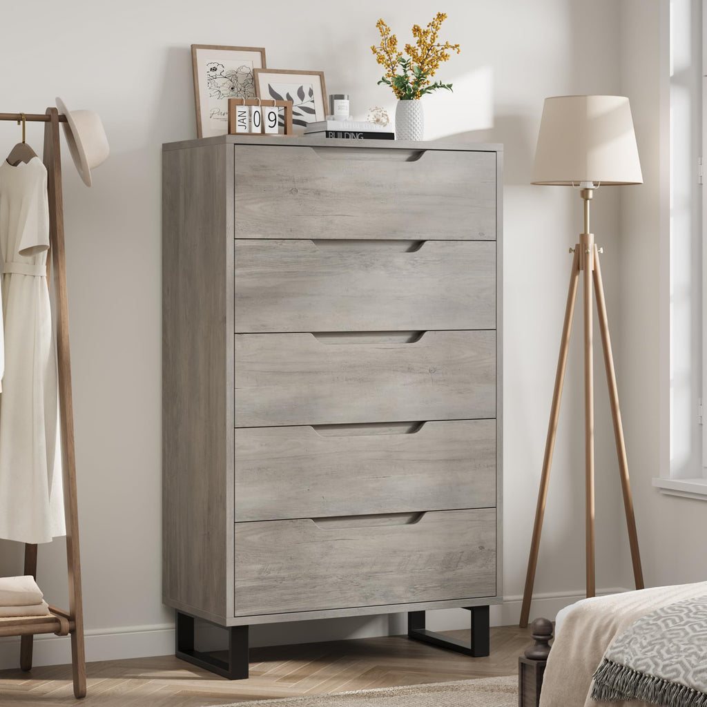 5 Drawer Vertical Dresser with Storage Z4523