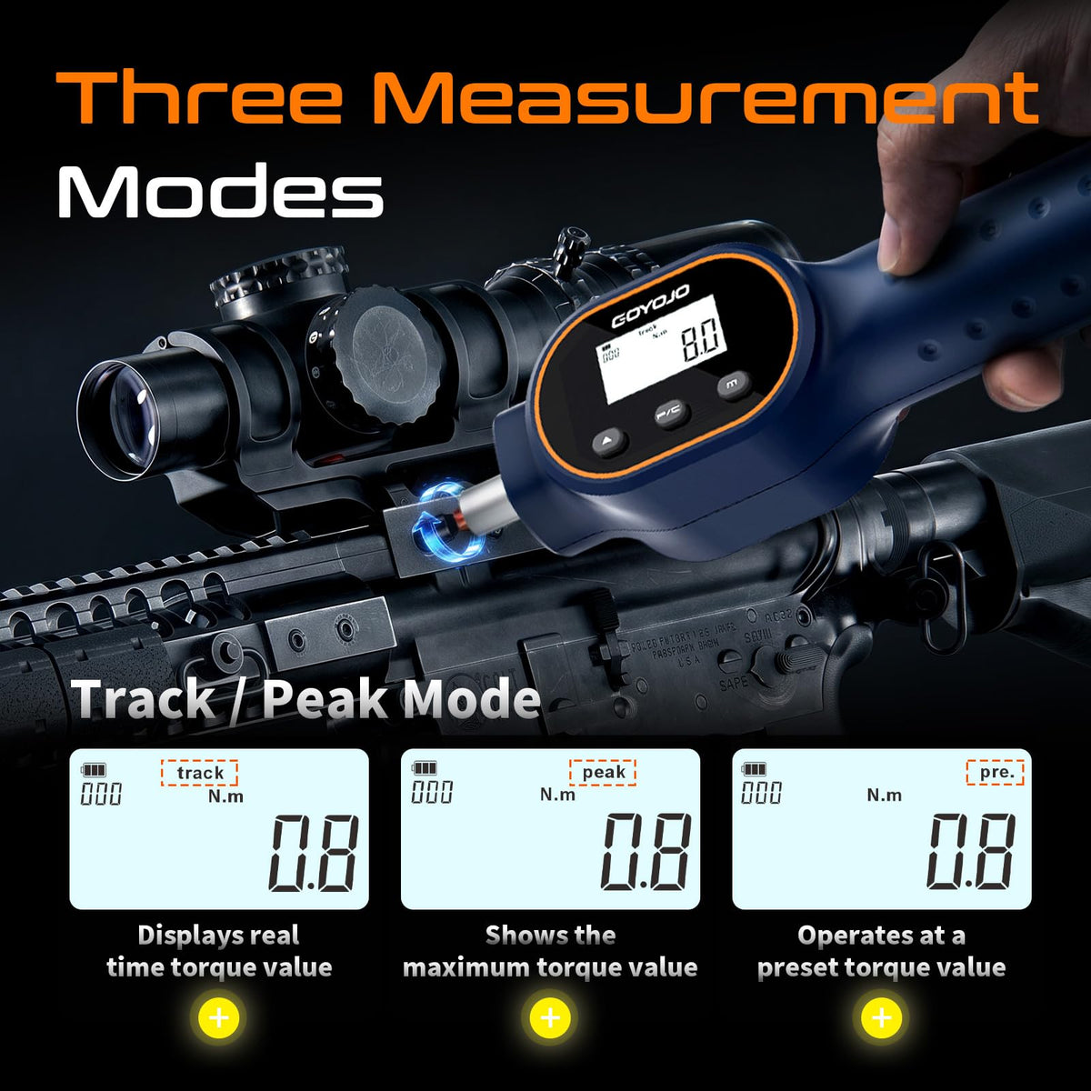 Digital Torque Screwdriver 1/4" Adjustable Set with Buzzer & Magnetic Bits U597429