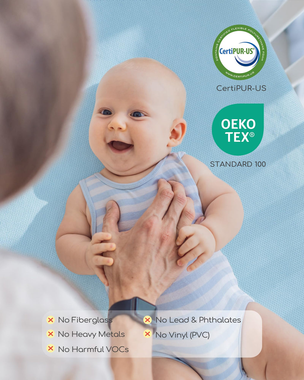 Breathable Waterproof Crib Mattress T90162