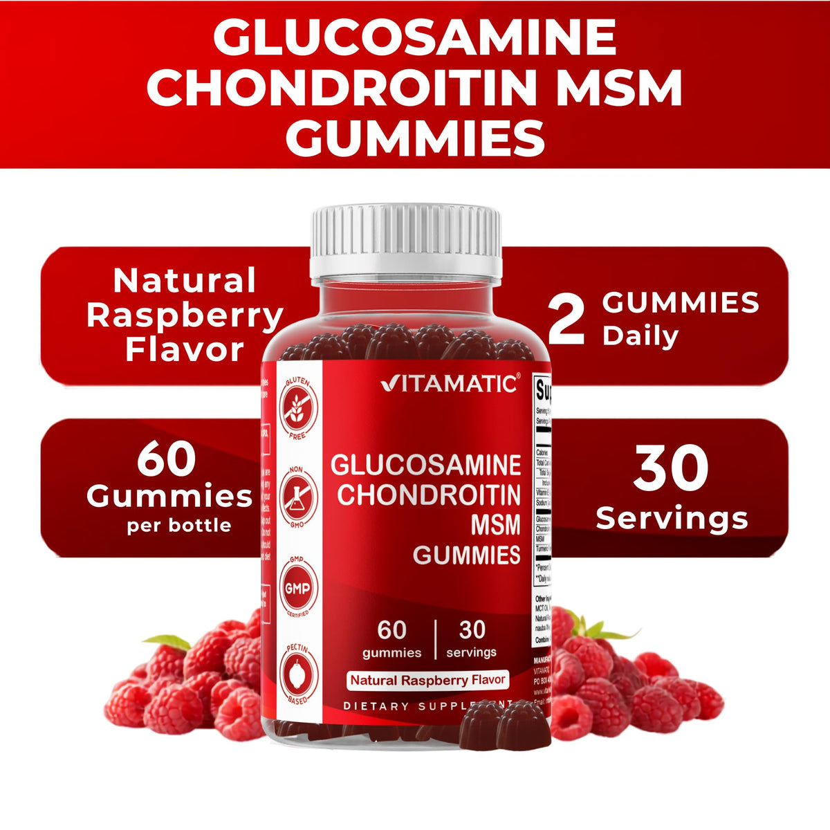 Glucosamine Chondroitin with MSM 60 Gummies 2 Pack Y315962