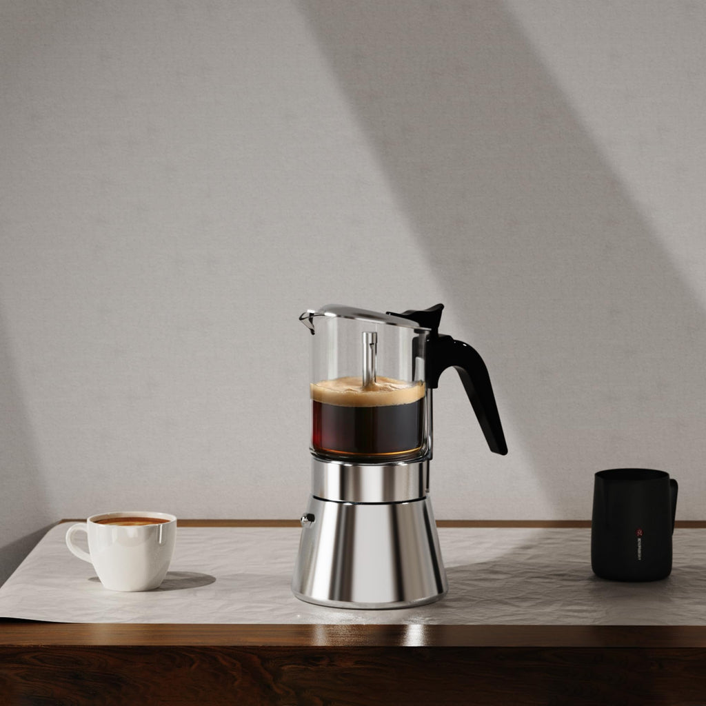 Induction Stovetop Espresso Maker 240ml 6cup V54877