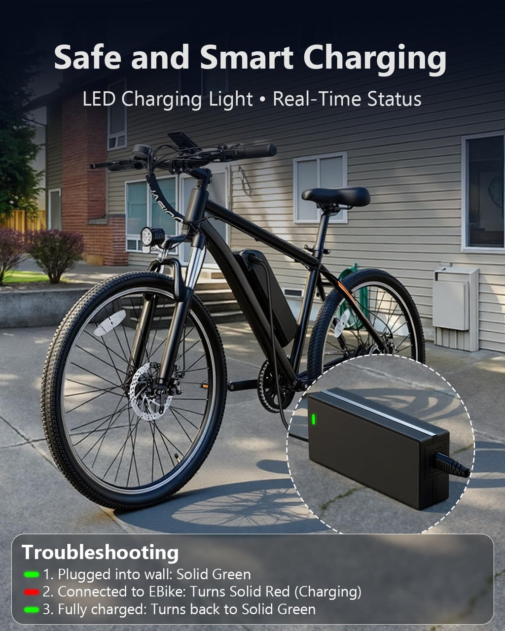 54.6V 2A Lithium Battery Charger J51024