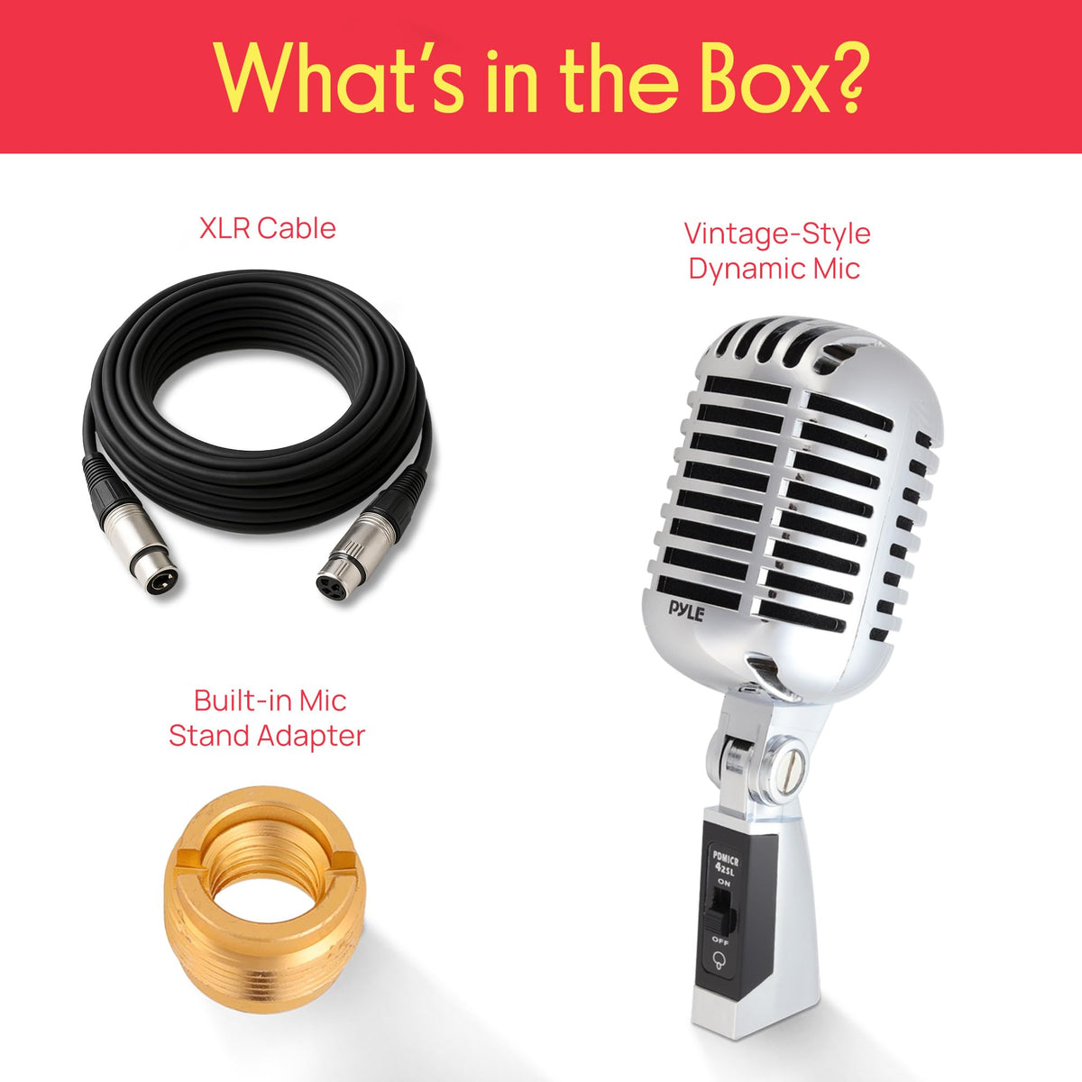 Classic Retro Dynamic Vocal Microphone U192