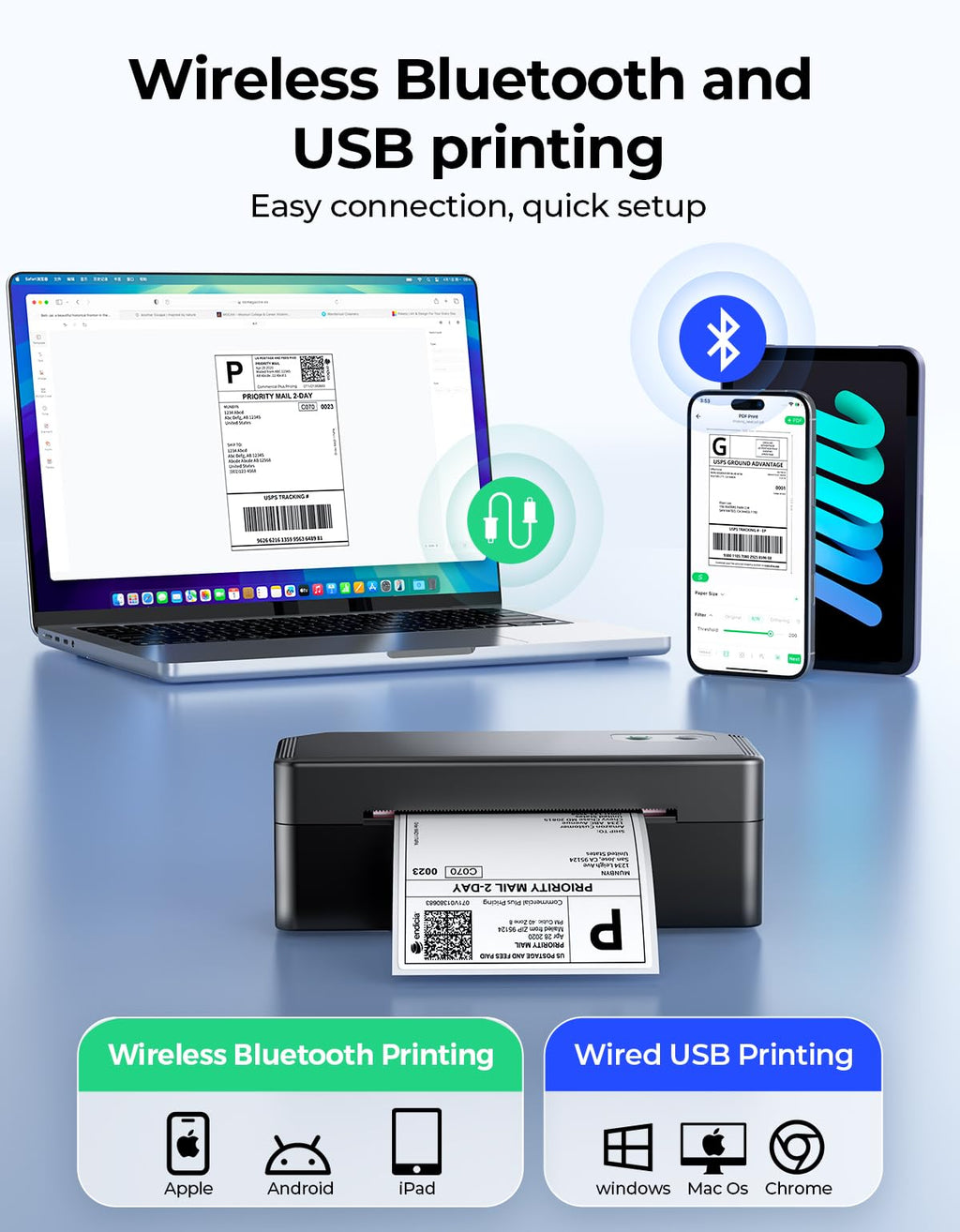Bluetooth Thermal Label Printer R787