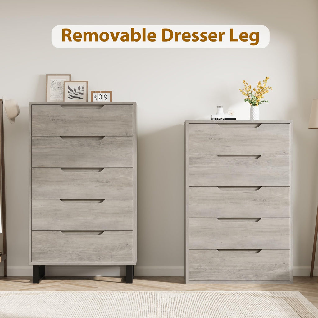 5 Drawer Vertical Dresser with Storage Z4523