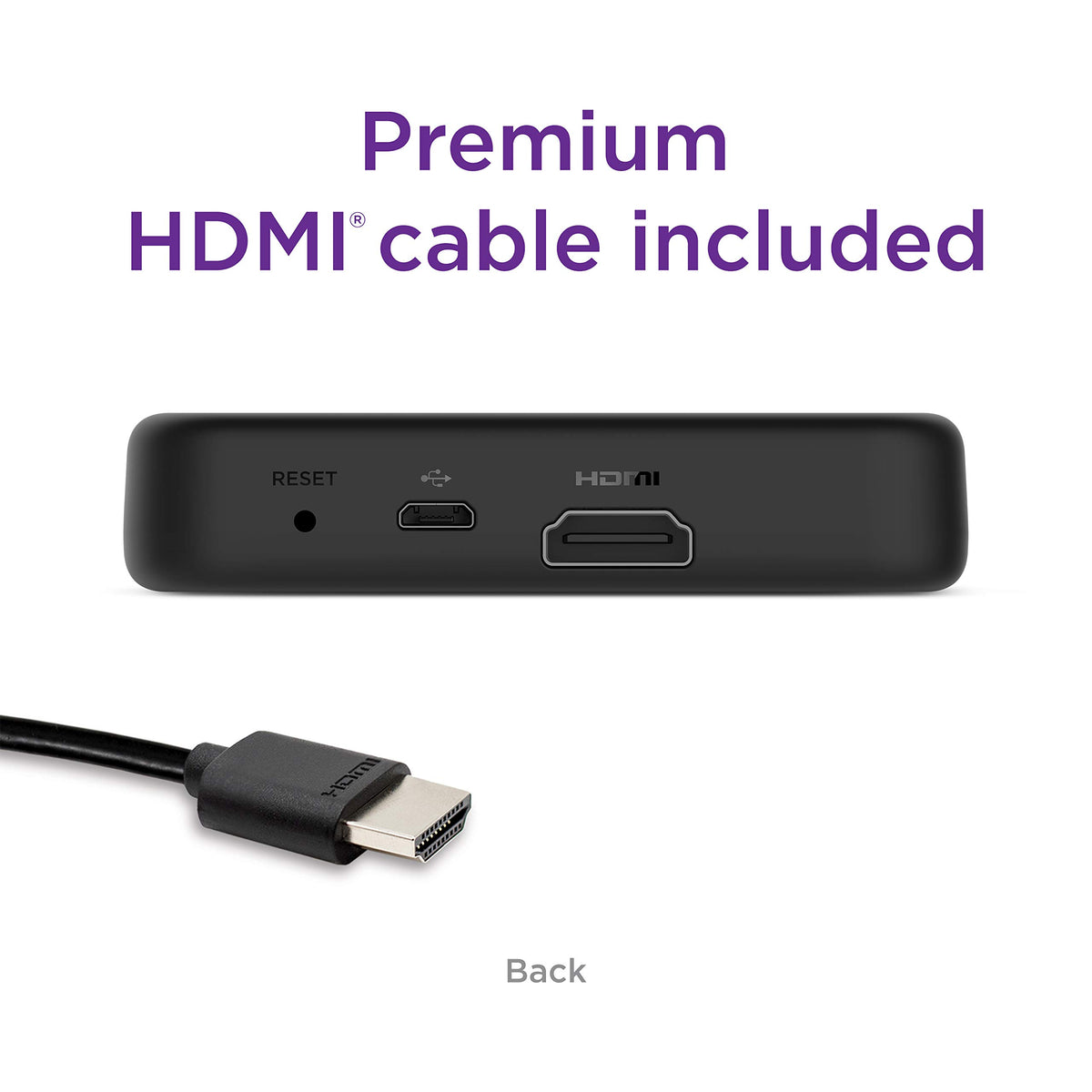 4K HDR Streaming Media Player with HDMI Cable O987