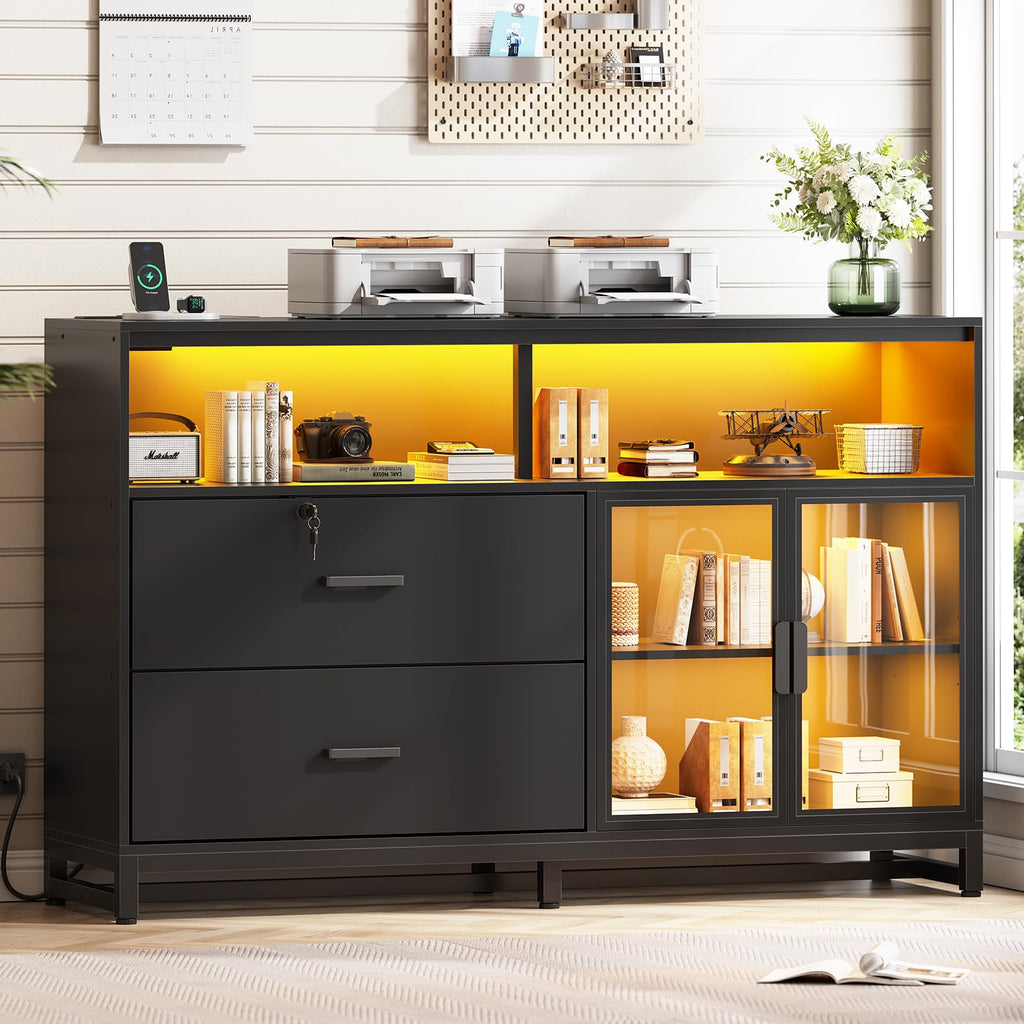 59" Filing Cabinet with Lock Drawers Legal Size T464