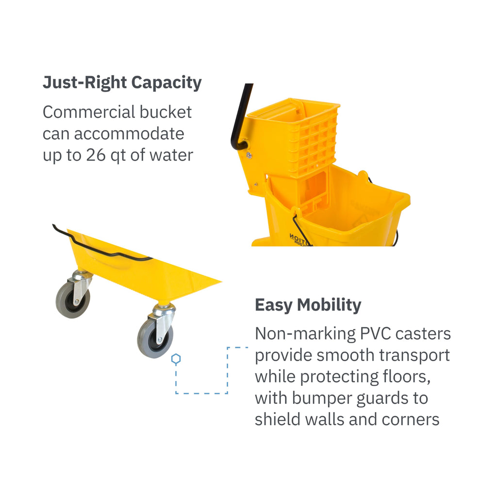 26 Qt Mop Bucket with Side Wringer R648