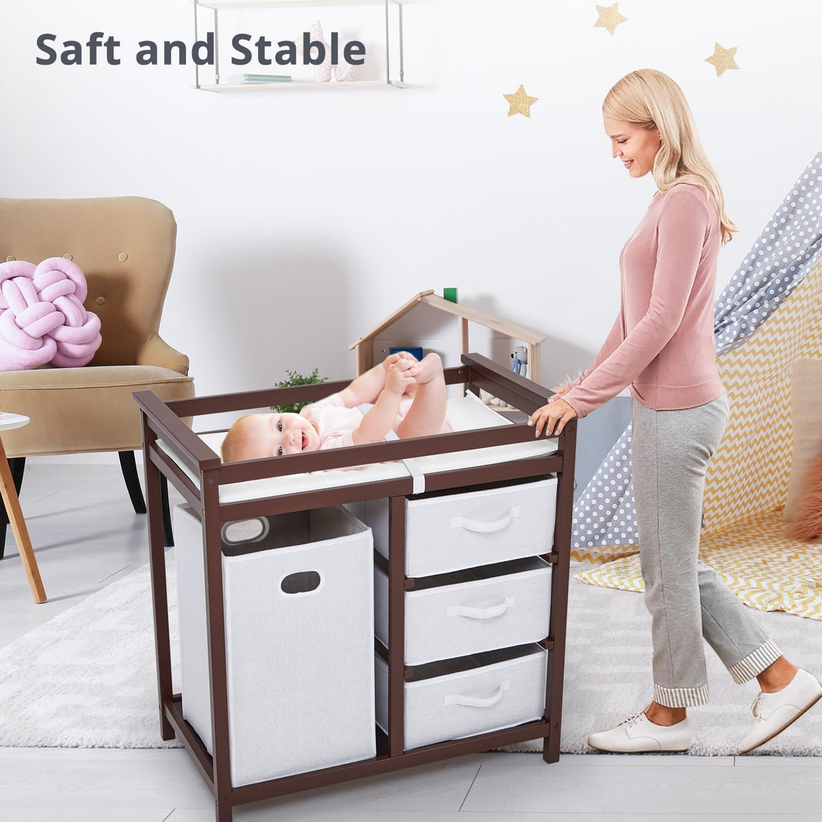 Wooden Baby Changing Table C994