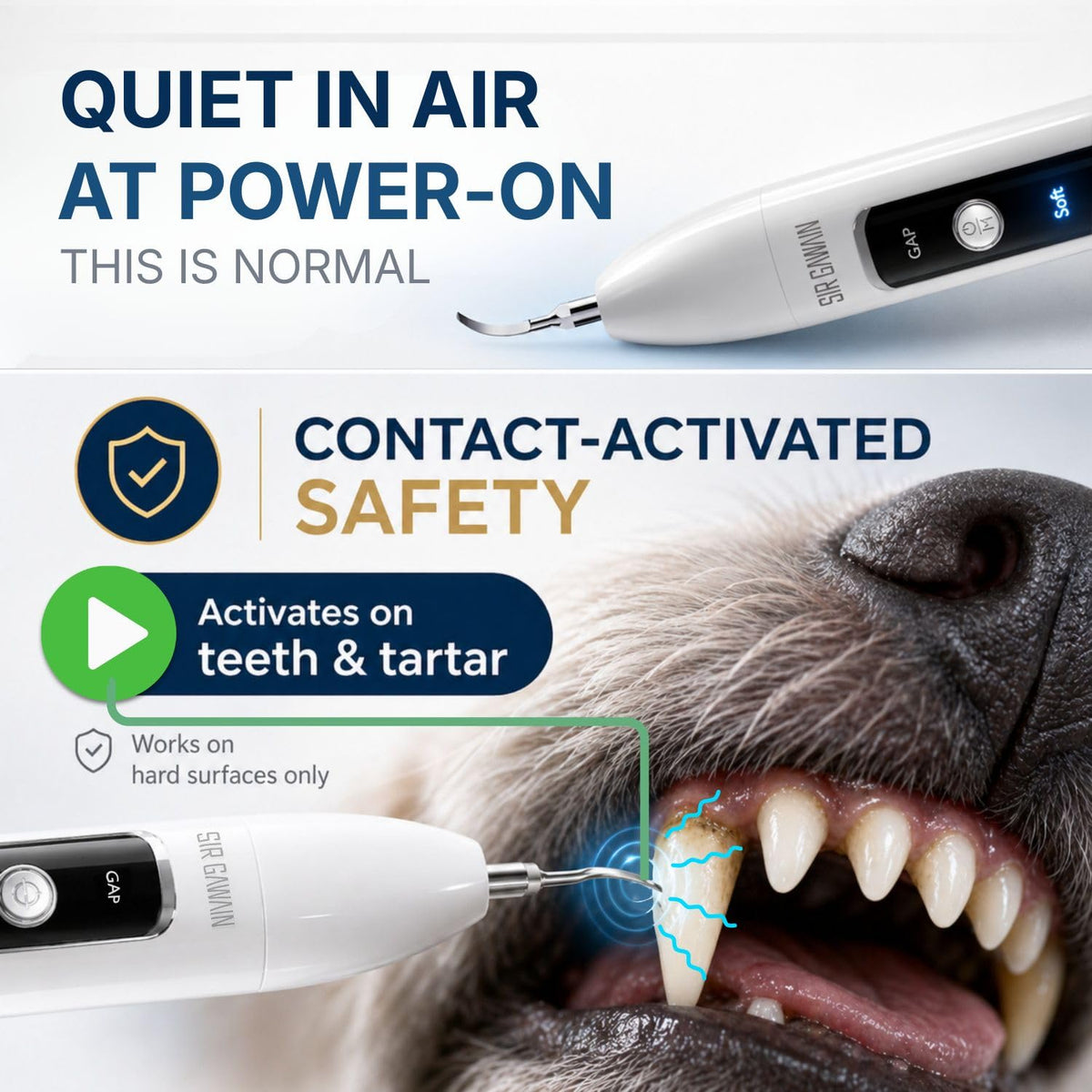 Ultrasonic Pet Dental Cleaner with 4 Tips and 3 Modes S9268