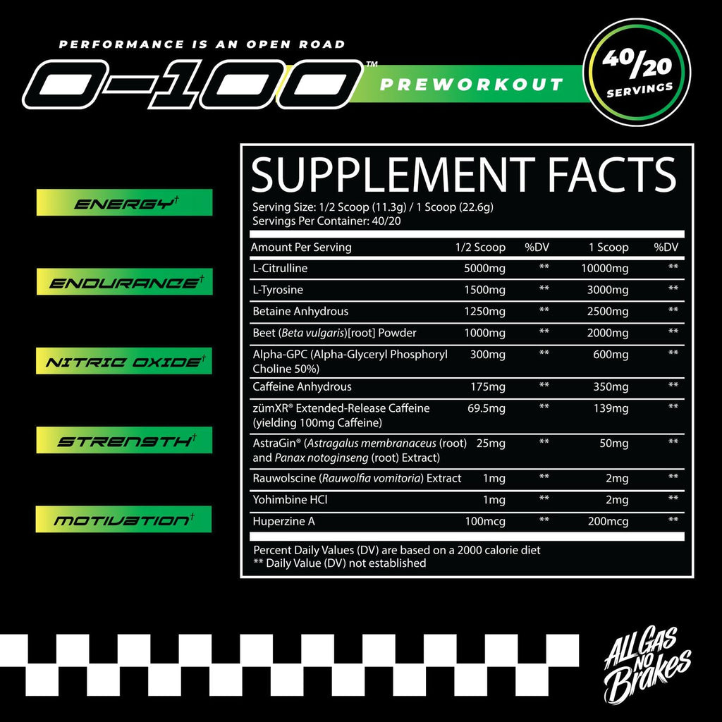 Citrus Tsunami Pre Workout Powder 40/20 Servings E57630