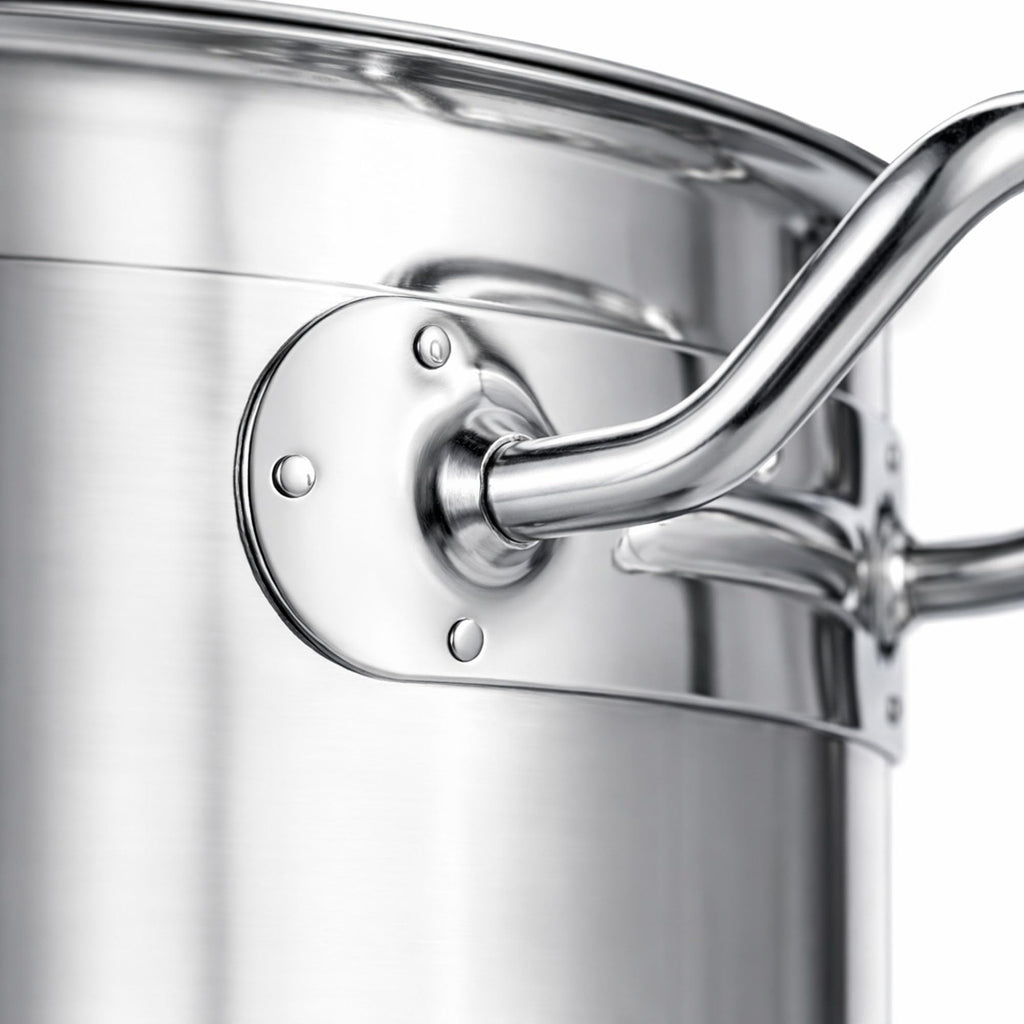 60 Qt Stainless Steel Stockpot with Lid S93857
