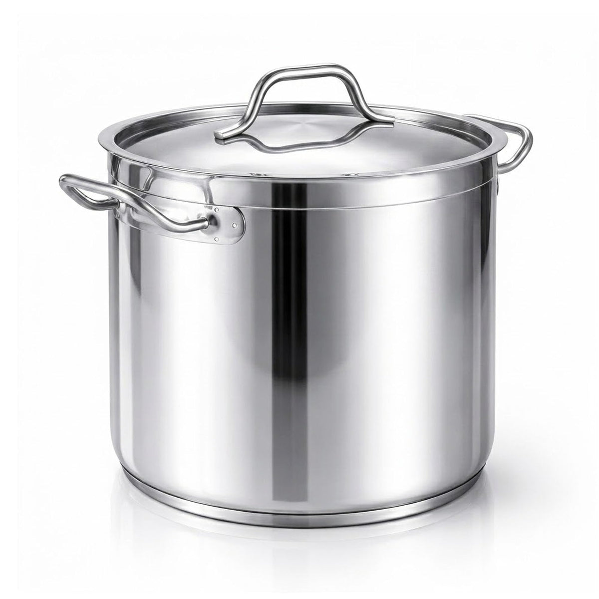 60 Qt Stainless Steel Stockpot with Lid S93857