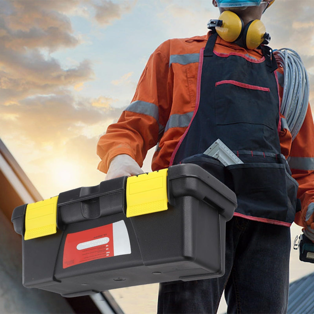 10-Inch Plastic Toolbox with Dual Layer Storage L2021