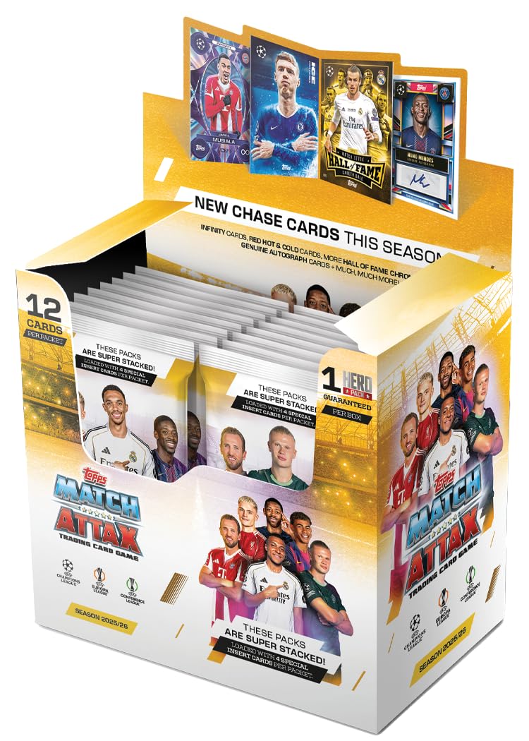 Match Attax 2025/26 Full Box 32 Packets J303