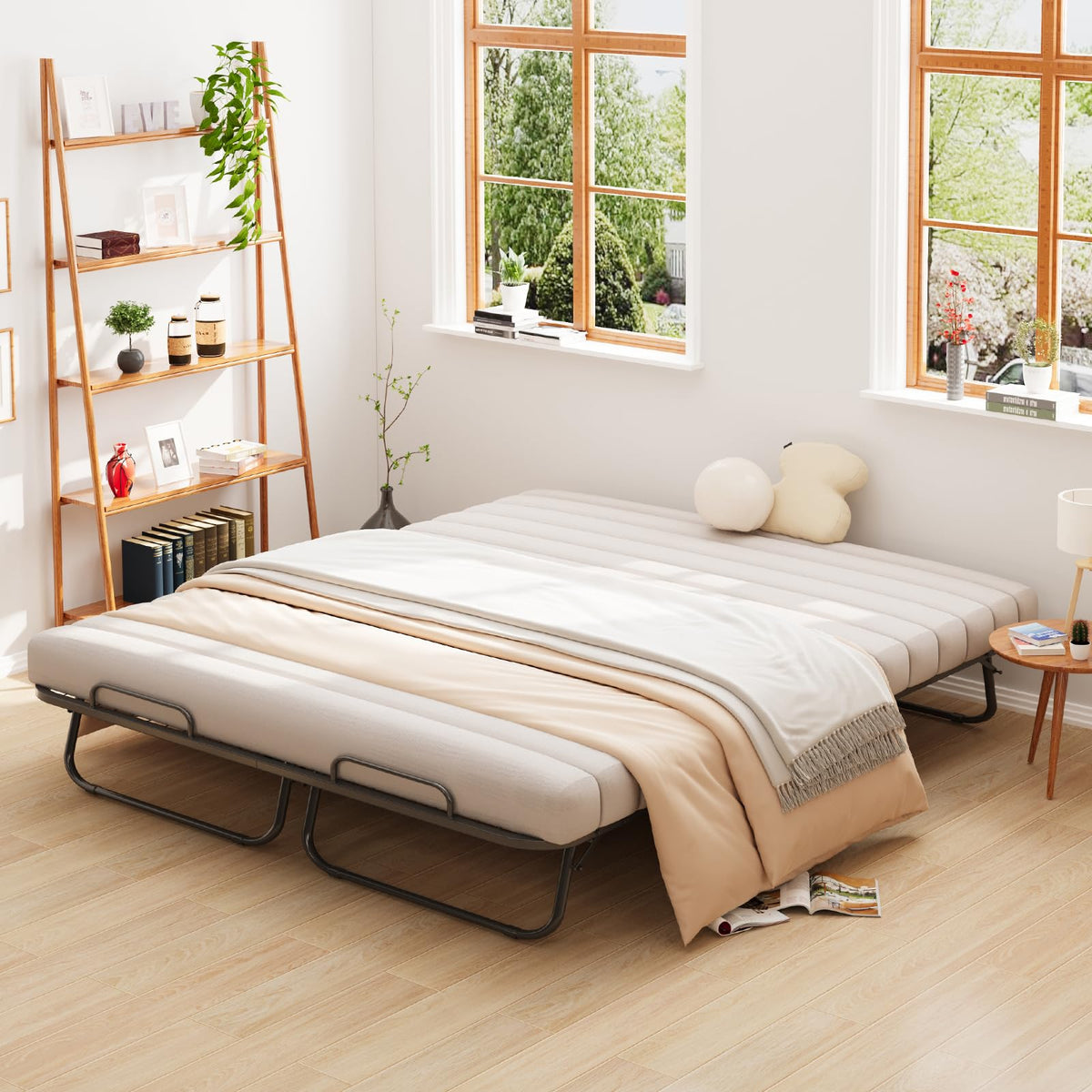 Queen Size Folding Bed with Memory Mattress P5032