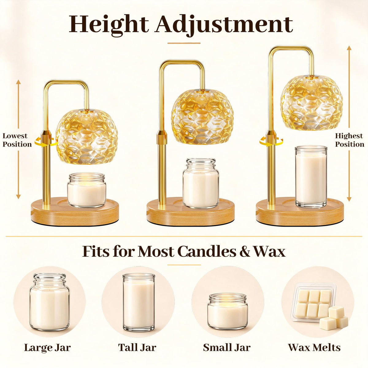 Candle Warmer Lamp with Timer J2234
