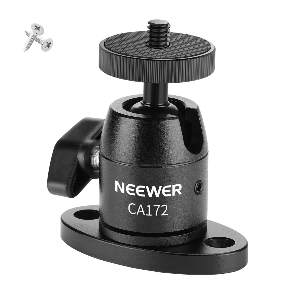 Webcam Wall Ceiling Mount Bracket, Aluminum Alloy Mini Ball Head I8961