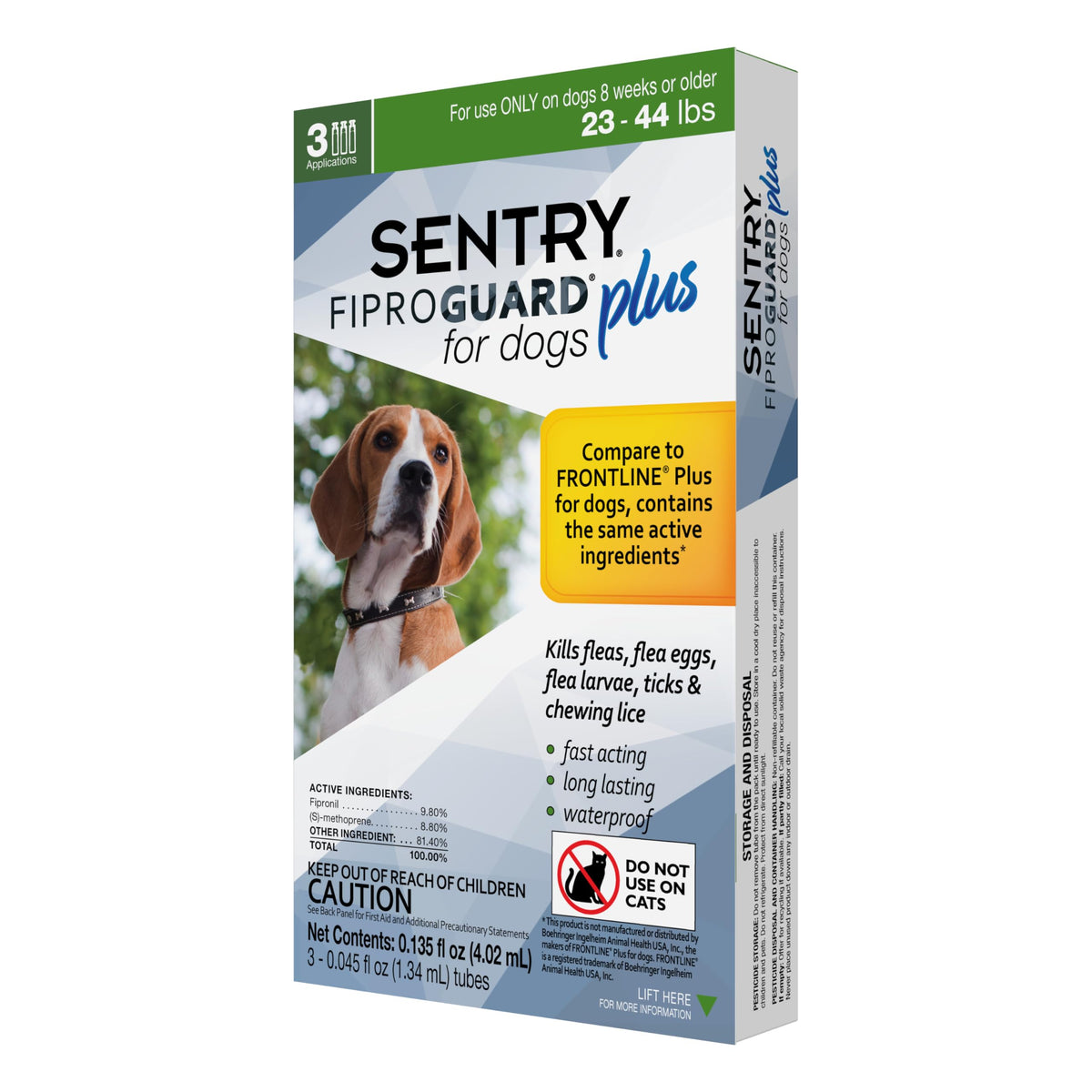 Flea and Tick Prevention for Dogs 23-44 Pounds 3 Month Supply Topical Flea Treatments Y239023