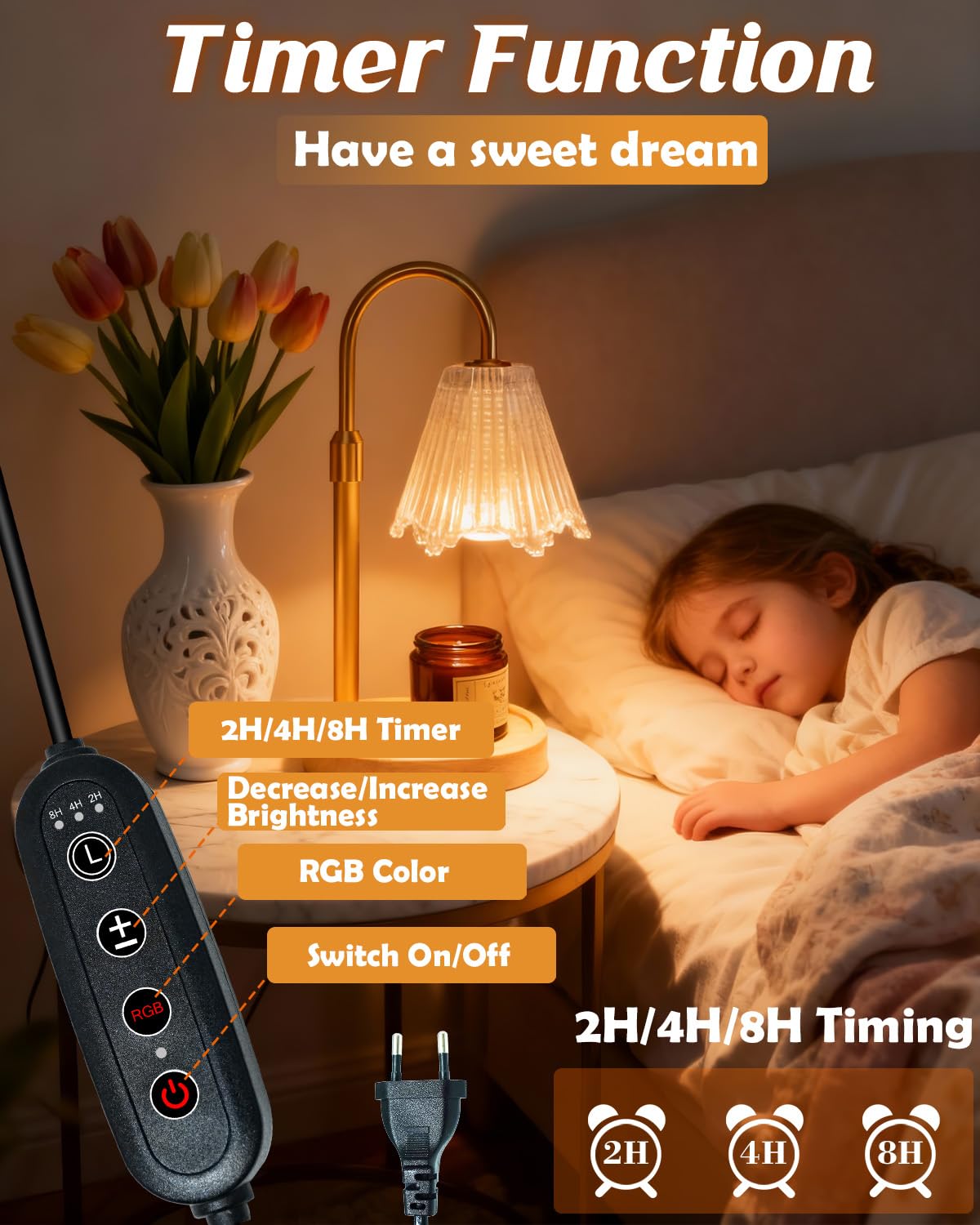 Candle Warmer Lamp with Timer & Dimmer G275
