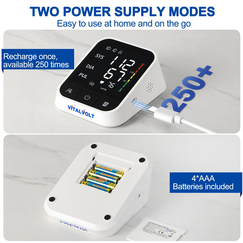 Automatic Arm Blood Pressure Monitor with Adjustable Cuff T589496