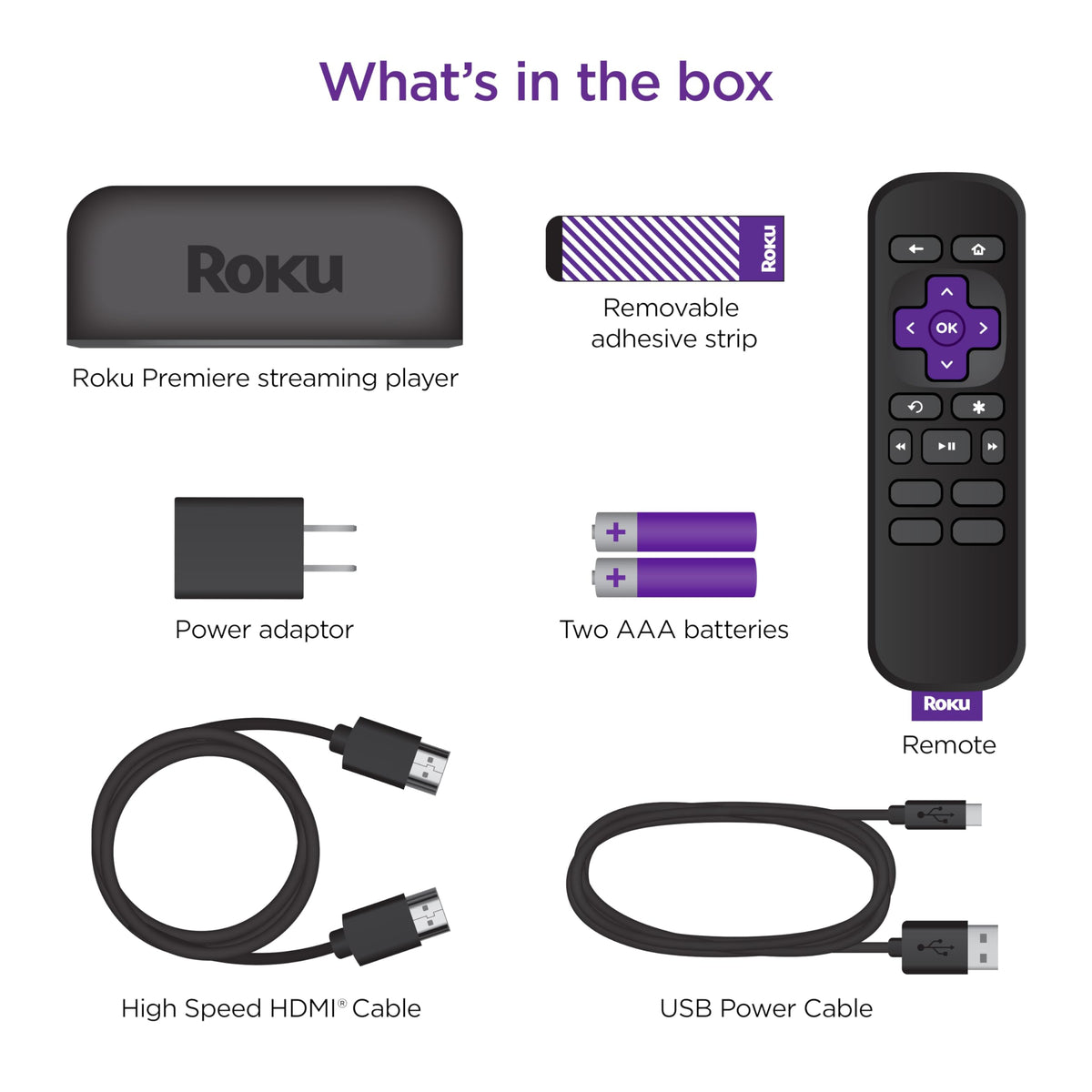 4K HDR Streaming Media Player with HDMI Cable O987