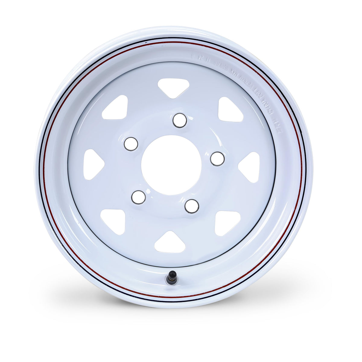 5.30-12 Trailer Tire Wheel 6-Ply White Spoke Rim Q97629