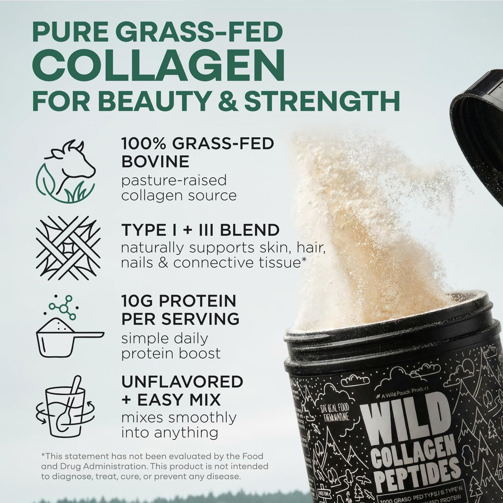 Collagen Peptides Powder Grass-Fed Hydrolyzed 16oz N755