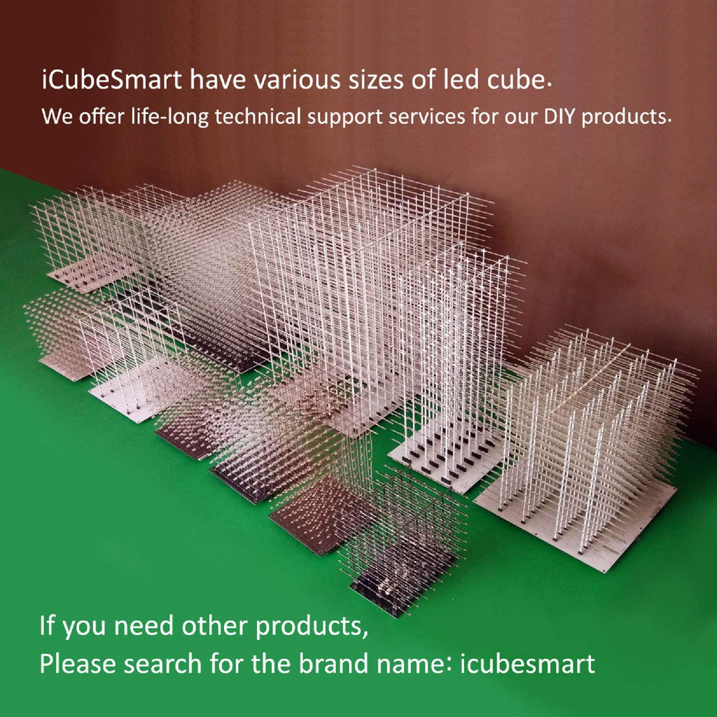 3D Led Cube DIY Electronics Kit 8x8x8 Led Cube DIY Soldering Project Kit T57289
