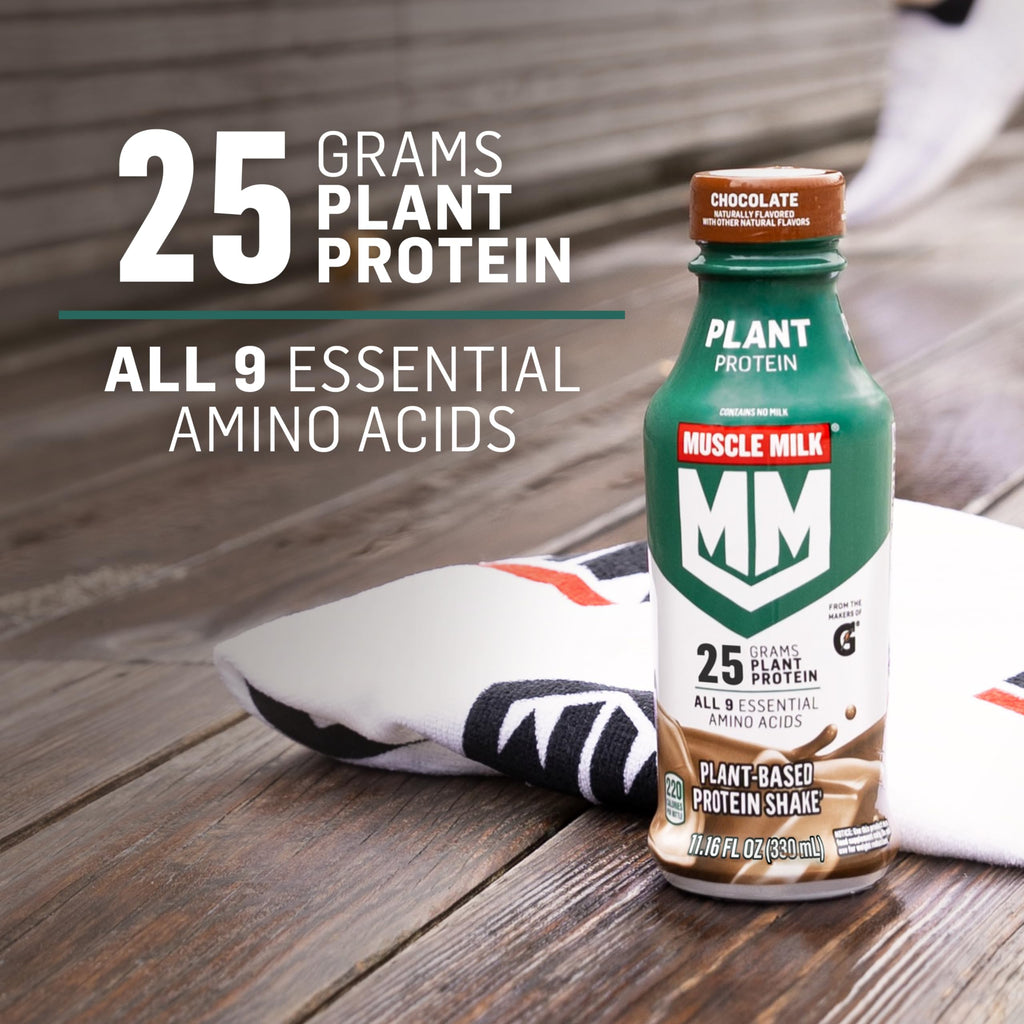 Plant Based Protein Shake Chocolate 11.16 Fl Oz Pack of 12 Y890