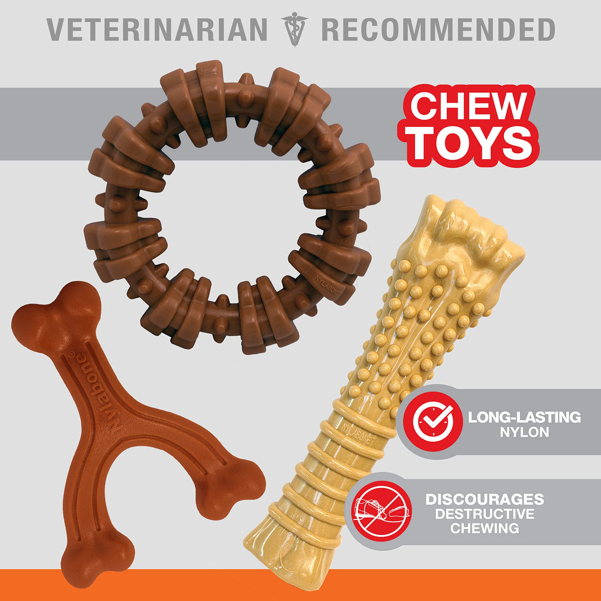 Dog Chew Toys, 3 Count, Large C864