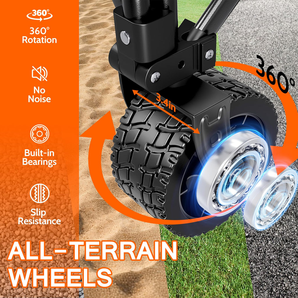 Foldable Wagon Cart with All-Terrain Wheels R975116