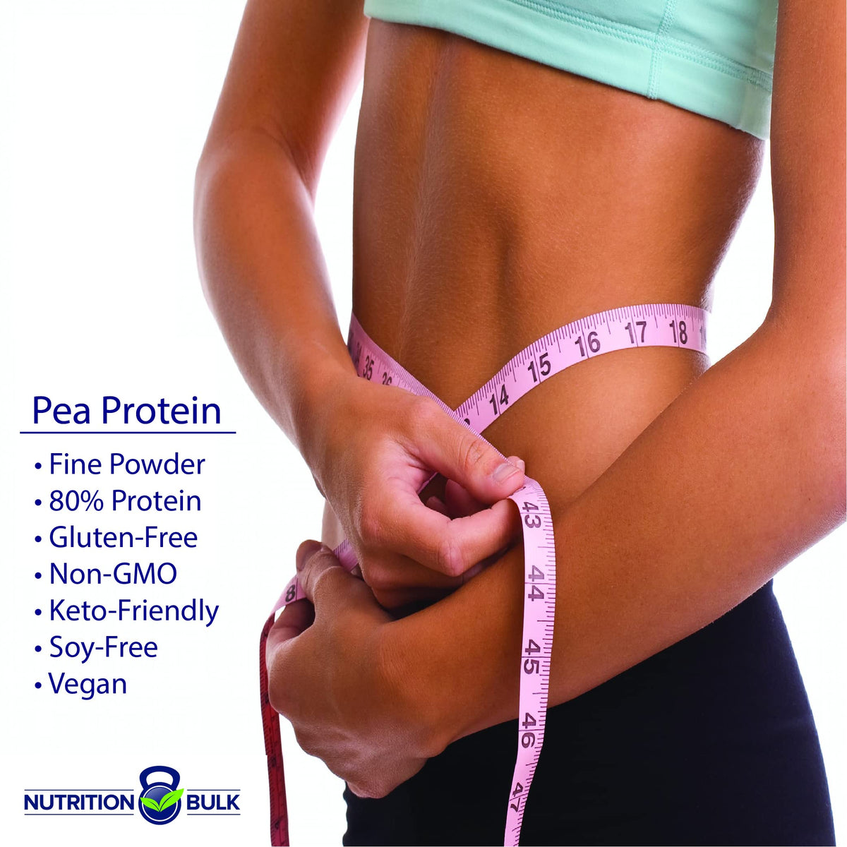 Unflavored Pea Protein Powder 1 lb H798419