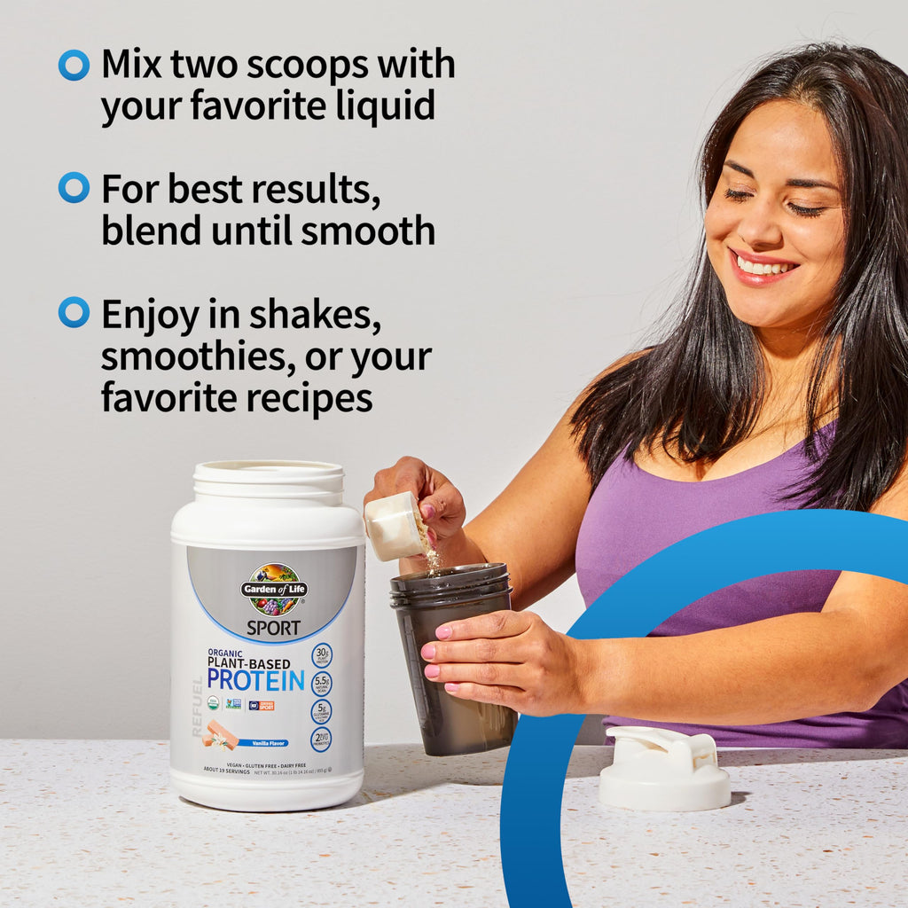 Organic Vegan Protein Powder, Vanilla, 19 Servings X53820