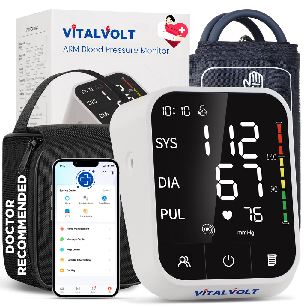 Automatic Arm Blood Pressure Monitor with Adjustable Cuff T589496