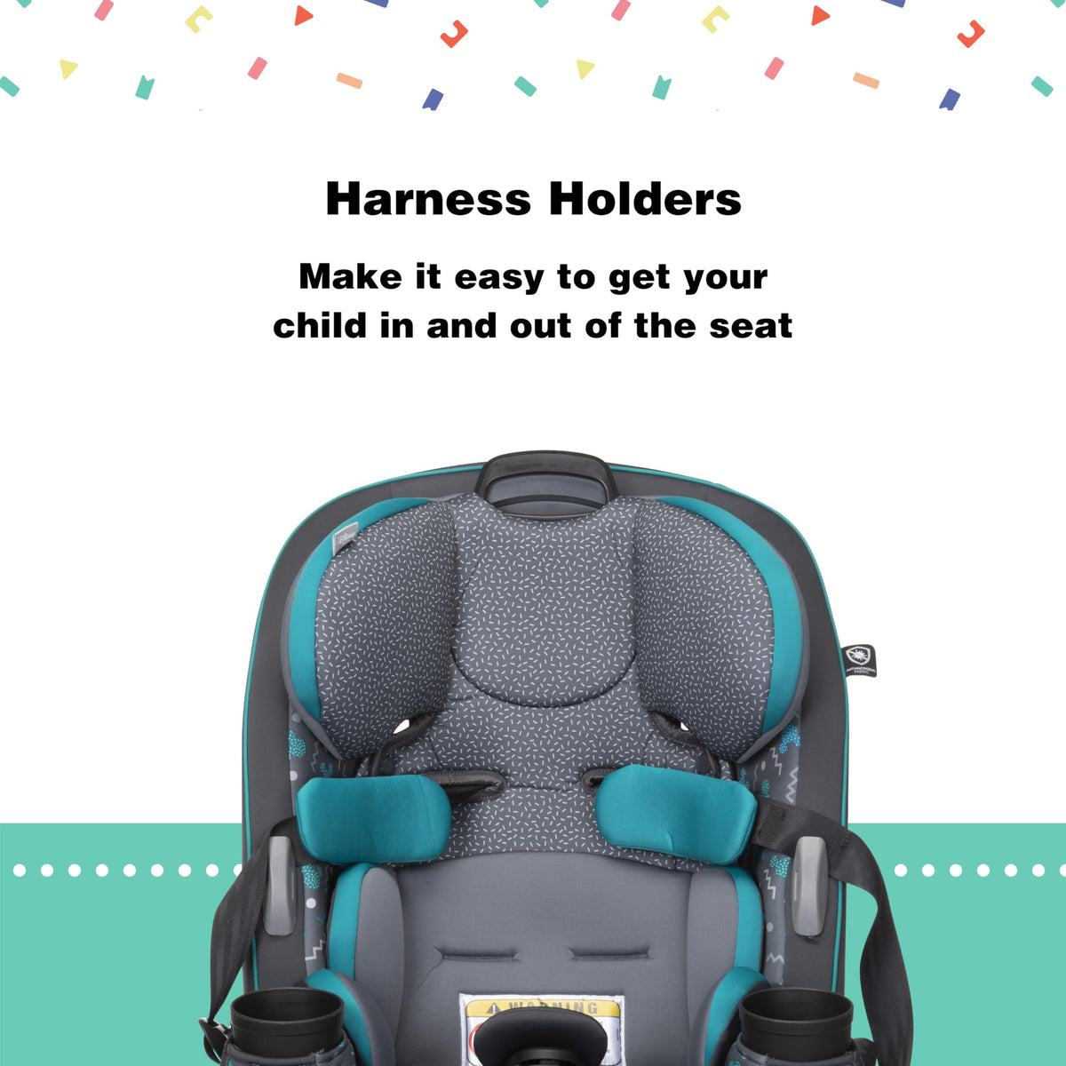 Convertible Car Seat, Rear Facing 5-40 pounds, Forward Facing 30-65 pounds, Booster 40-100 lbs F637648
