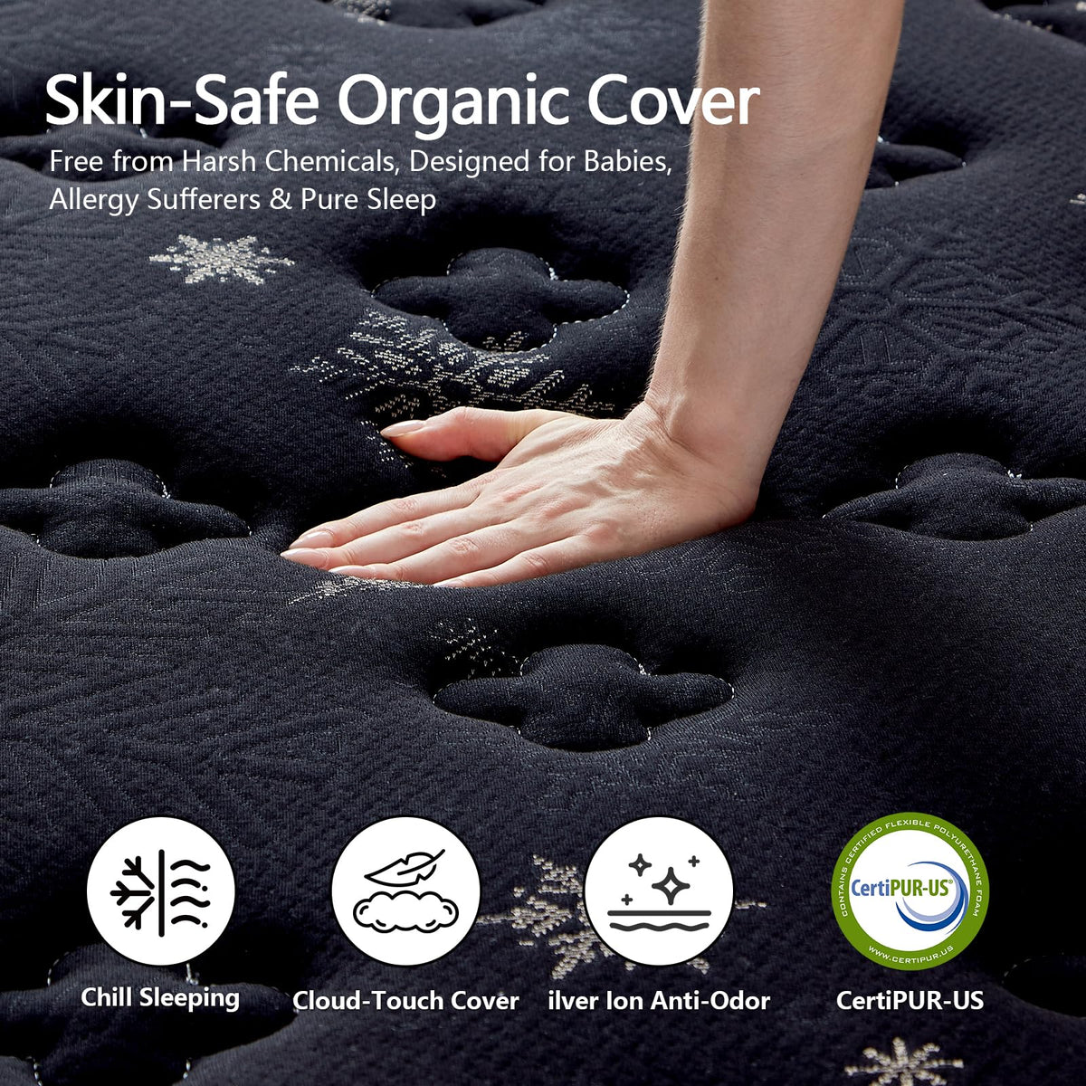 12 Inch Full Hybrid Mattress with Pocket Springs & Cooling Memory Foam O505