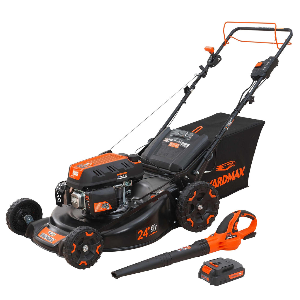 24 in. 201cc Gas Self Propelled Lawn Mower H71217