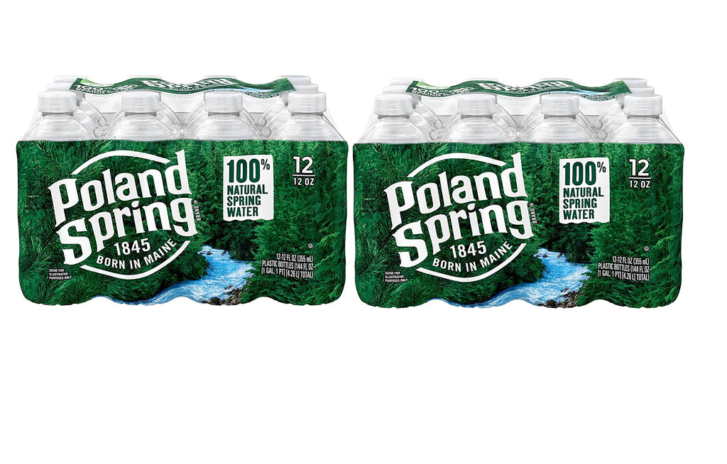 Poland Spring 100% Natural Spring Water 24 x 12 fl oz C557