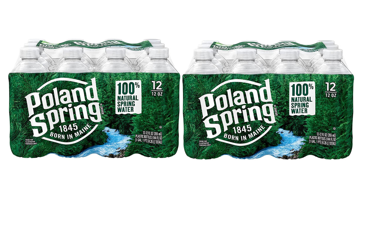 Poland Spring 100% Natural Spring Water 24 x 12 fl oz C557