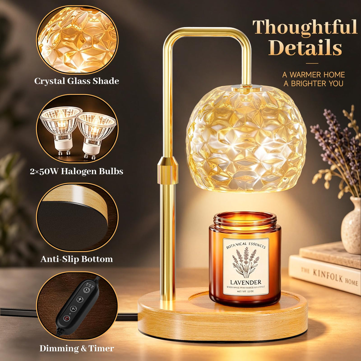 Candle Warmer Lamp with Timer J2234