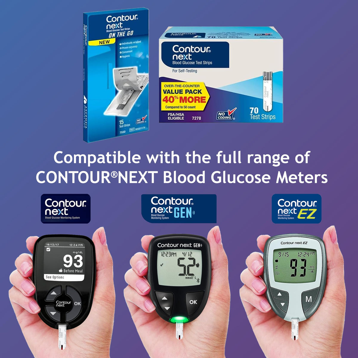 Blood Glucose Test Strips 85 Count V812223