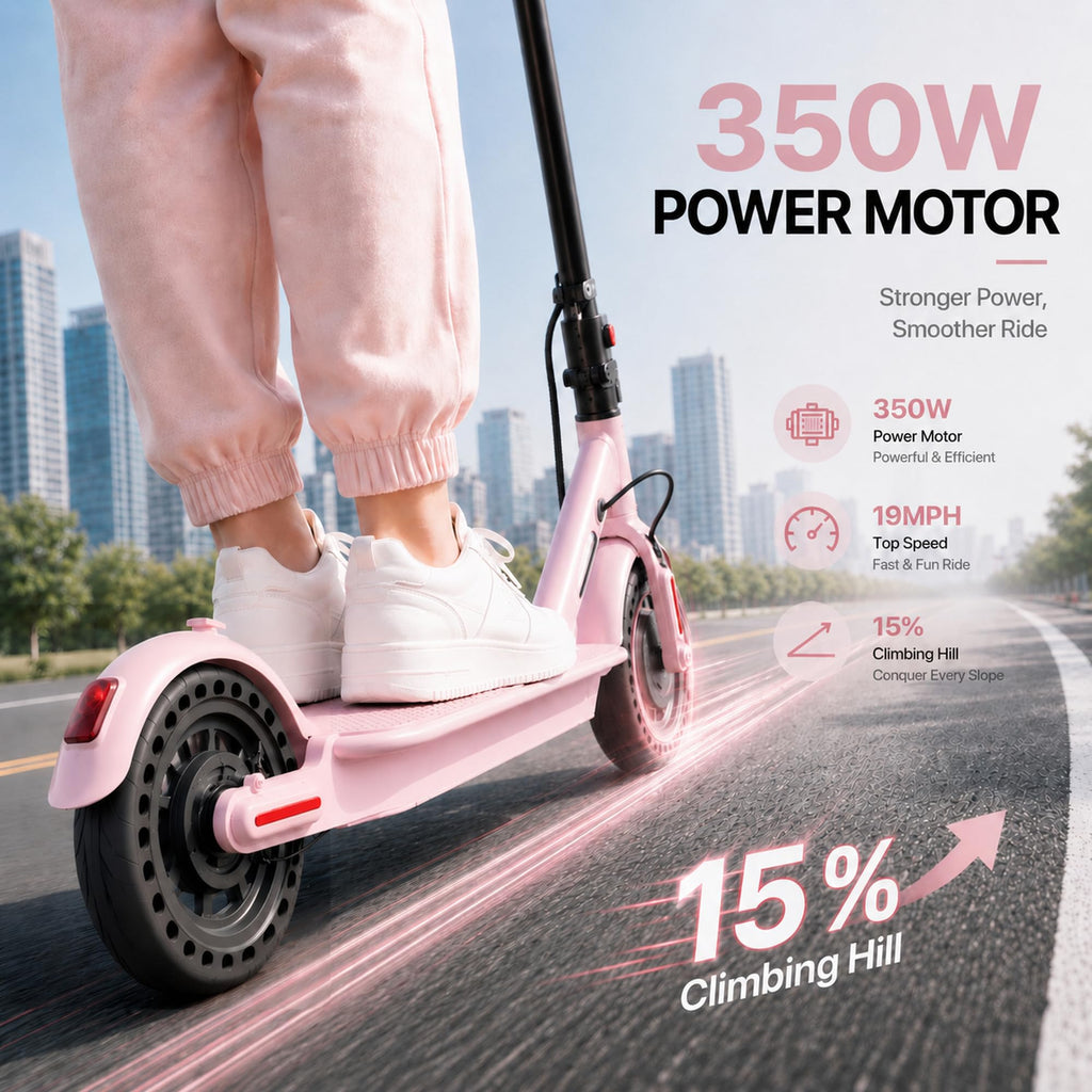 350W/500W Electric Scooter with Seat, Dual Suspension K382