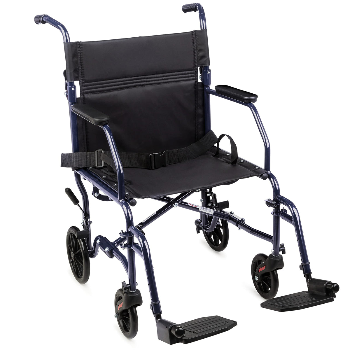 Folding Transport Wheelchair with 19 inch Seat V19027