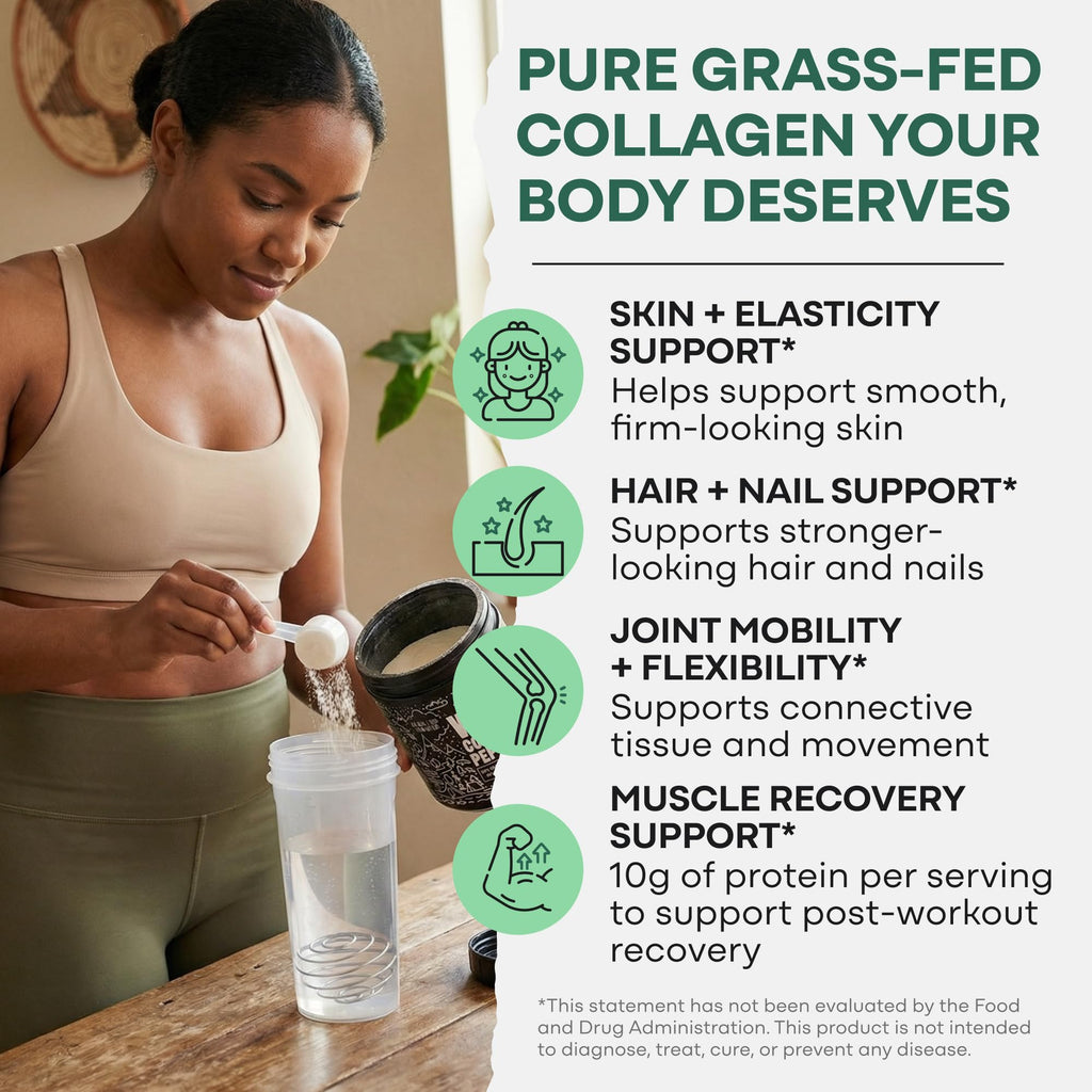 Collagen Peptides Powder Grass-Fed Hydrolyzed 16oz N755