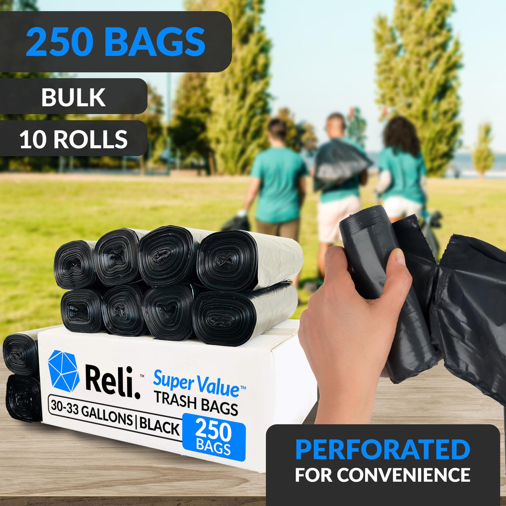 30 to 33 Gallon Heavy Duty Trash Bags U6466