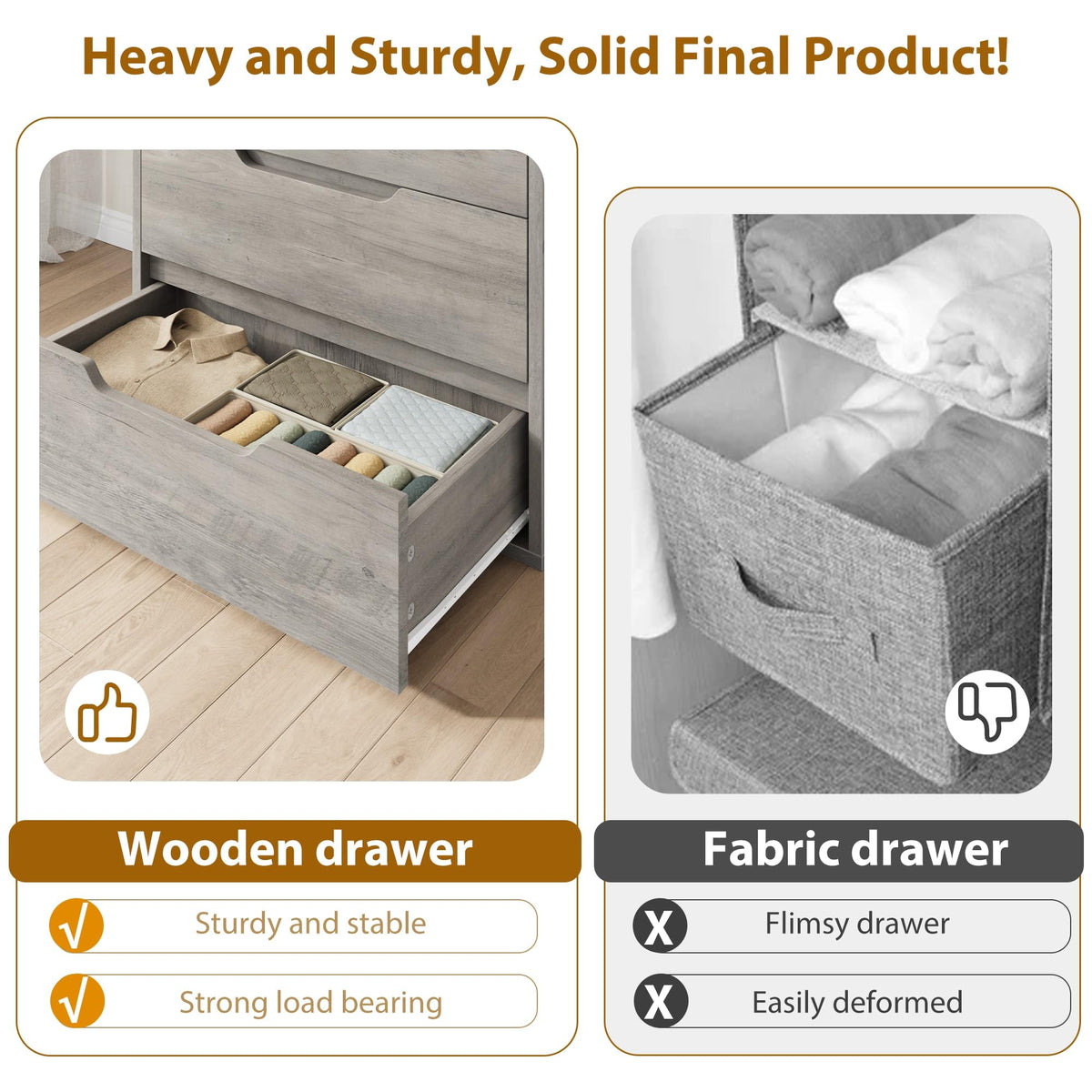 5 Drawer Vertical Dresser with Storage Z4523