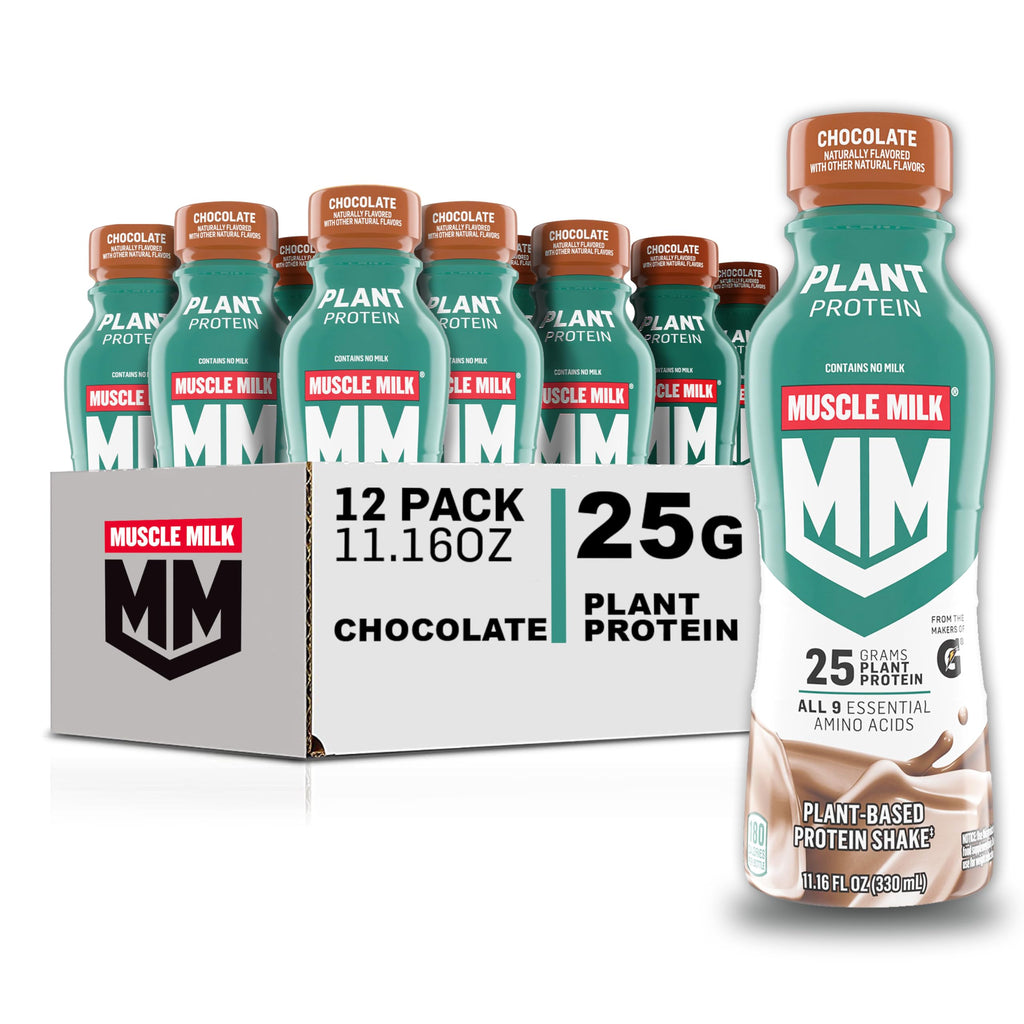 Plant Based Protein Shake Chocolate 11.16 Fl Oz Pack of 12 Y890